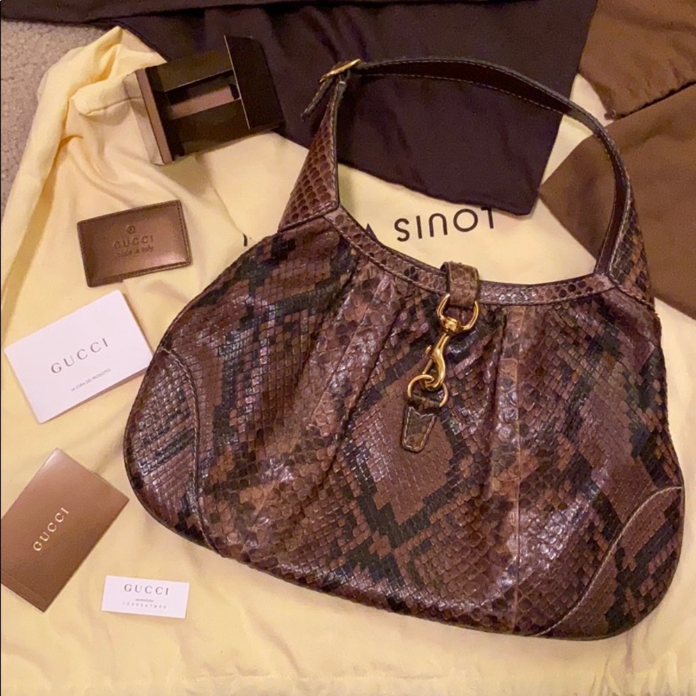 Gucci Python Jackie O Bouvier Bag